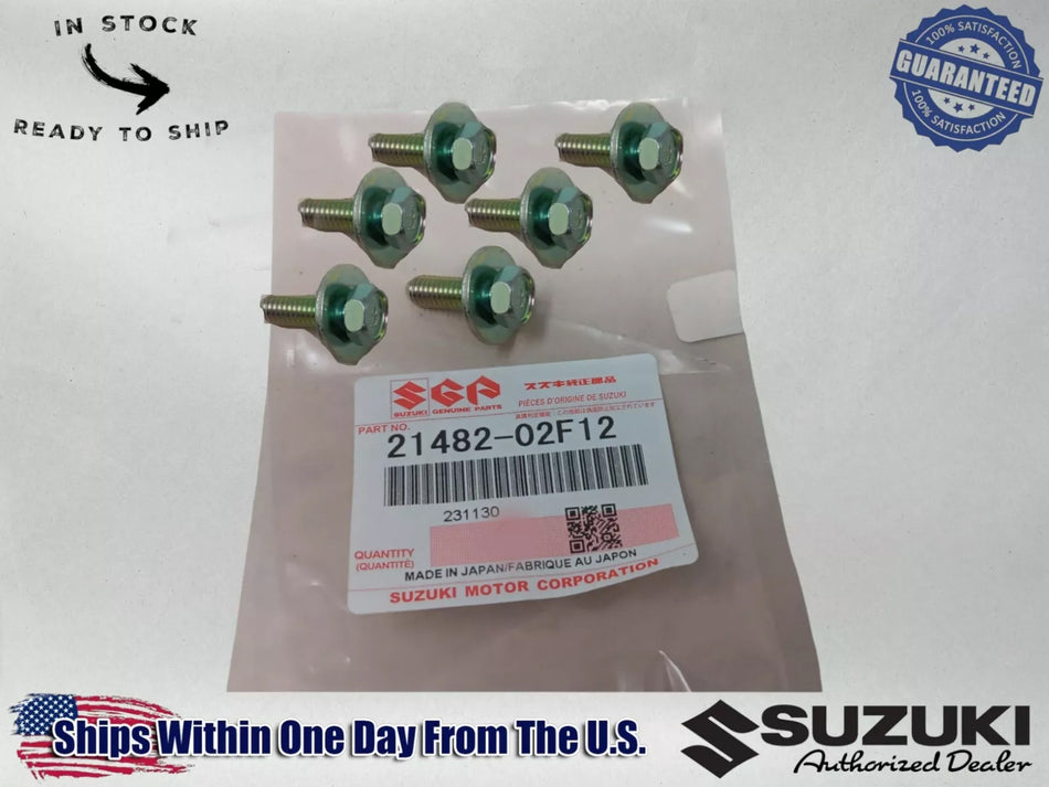 Suzuki OEM 1999 - 2007 - 6  Hayabusa Gsx1300R Clutch Spring Bolts 21482-02F12