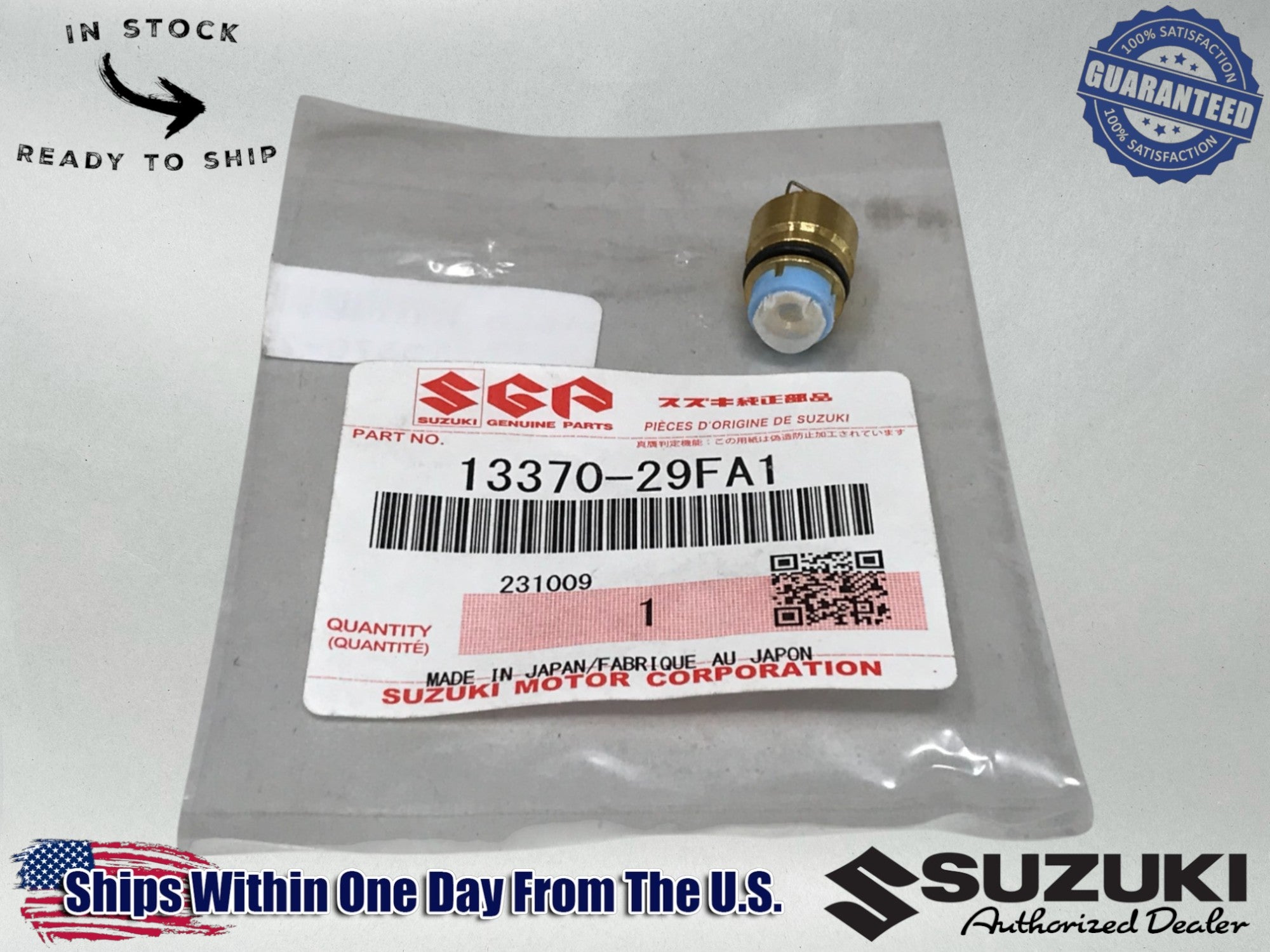 Suzuki Genuine OEM Carburator Float Needle & Seat 13370-29FA1