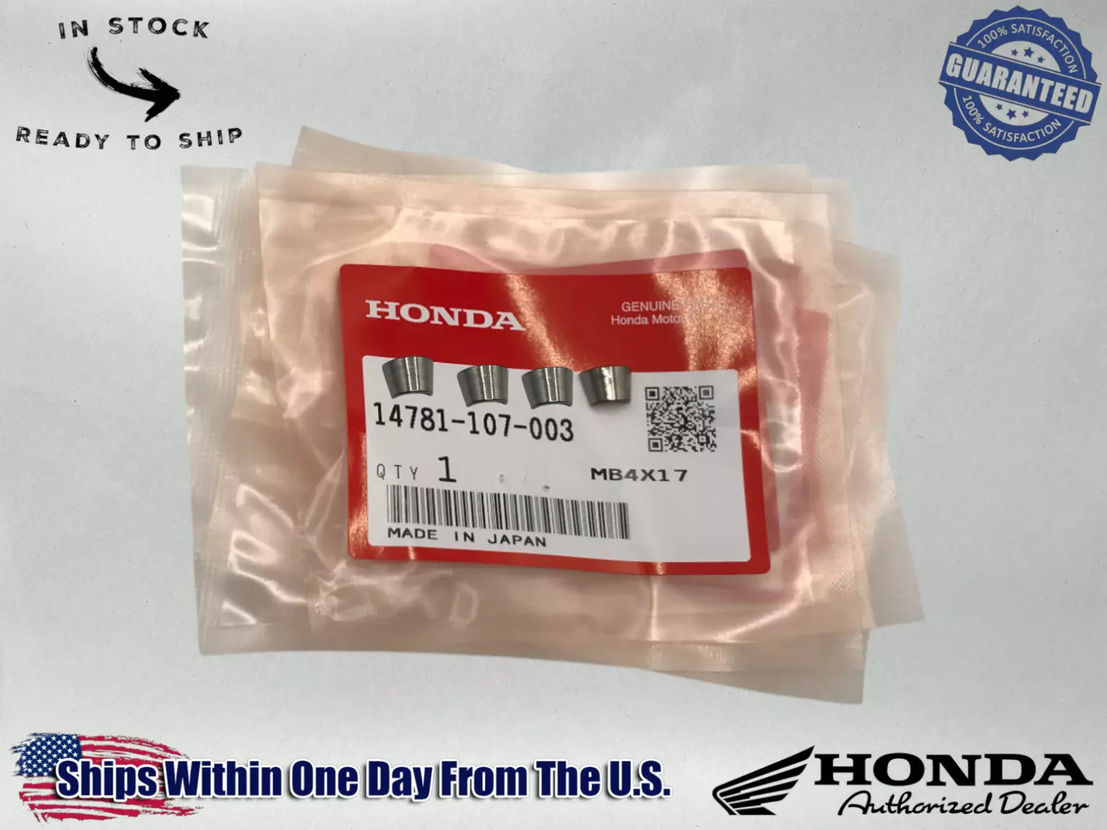 Honda 4 VALVE KEEPERS XR200,XR80,XR100,ATC200X, XR250 14781-107-003