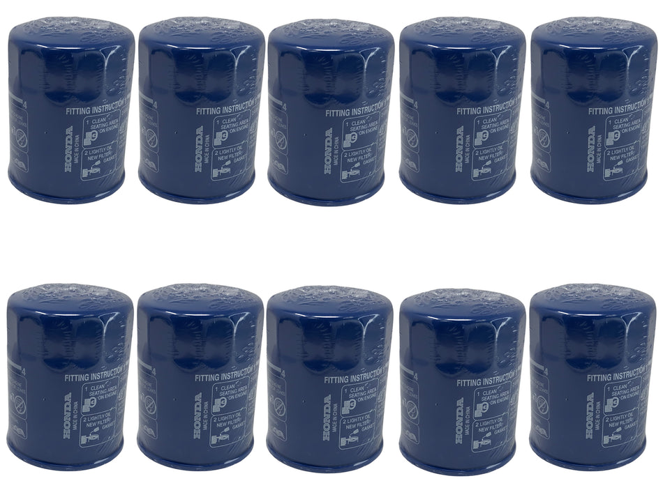 10 Pack for Honda Genuine OEM Authentic Oil Filter includes 14mm Washer