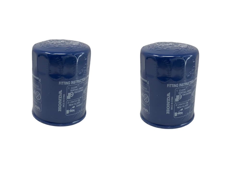2 Pack for Honda Genuine OEM Authentic Oil Filter includes 14mm Washers