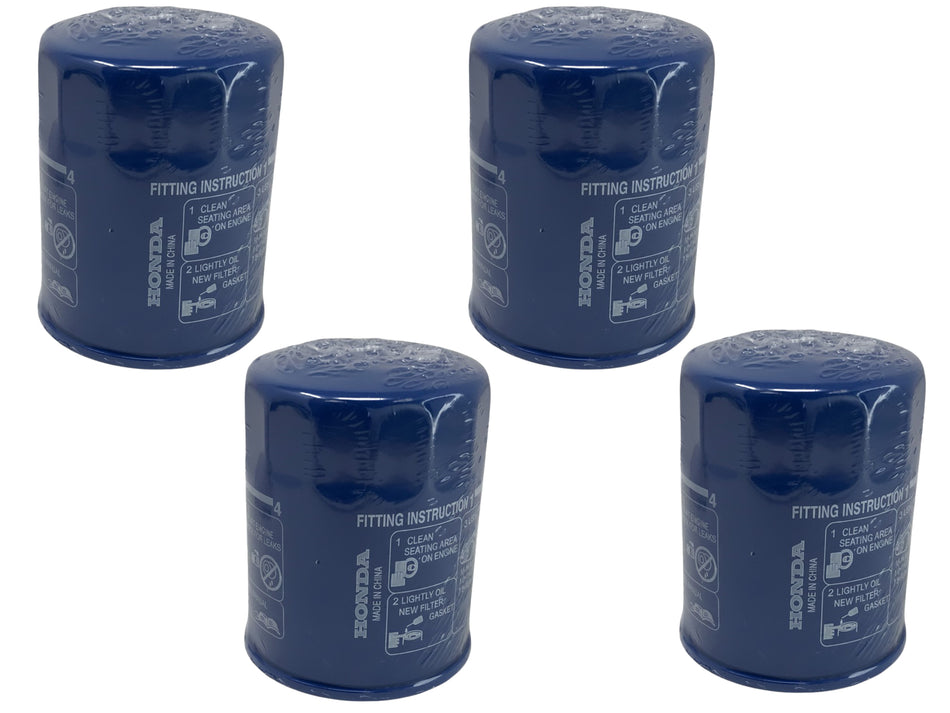 Honda Genuine OEM Authentic Oil Filters 15400-PLM-A02 4 Pack