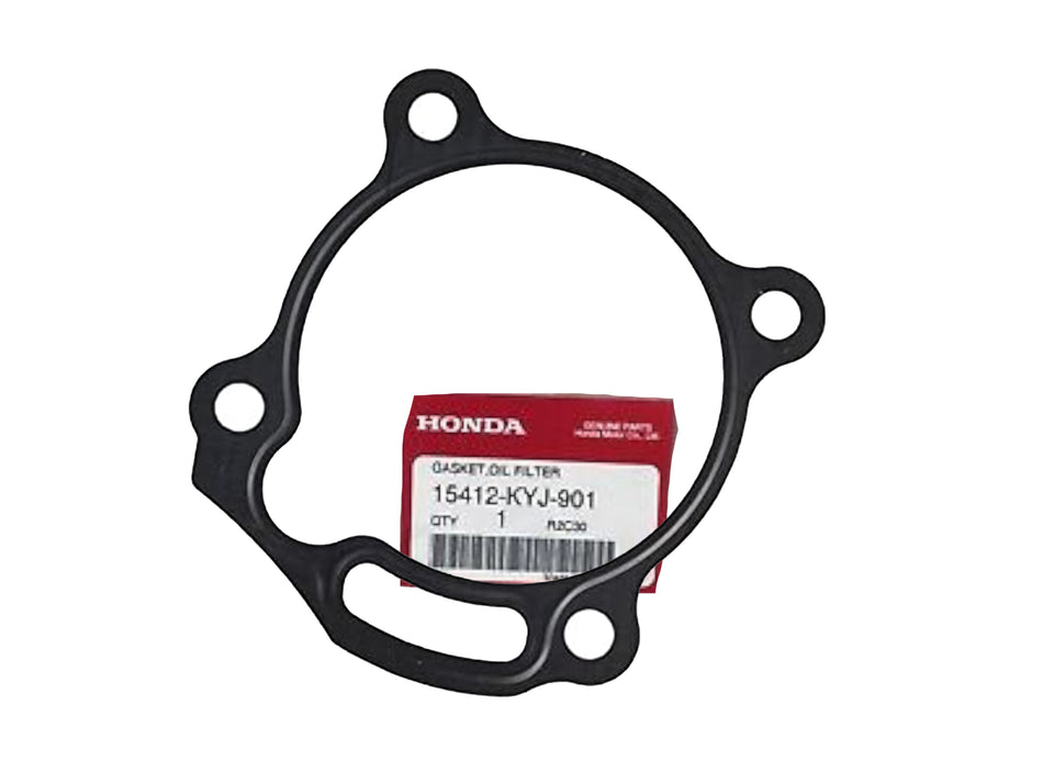 Honda Genuine OEM Gasket, Oil Filter 15412-KYJ-901