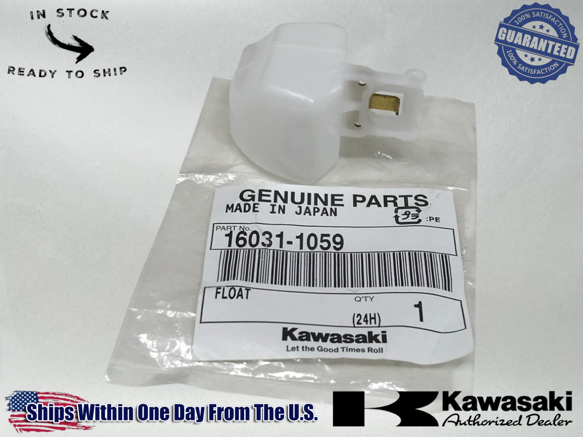Kawasaki Genuine OEM 1985-06 VULCAN 700 750 CARBURETOR FLOAT 16031-1059