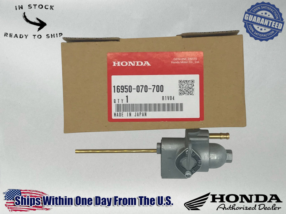 Genuine OEM Honda Fuel Petcock Assembly 16950-070-700