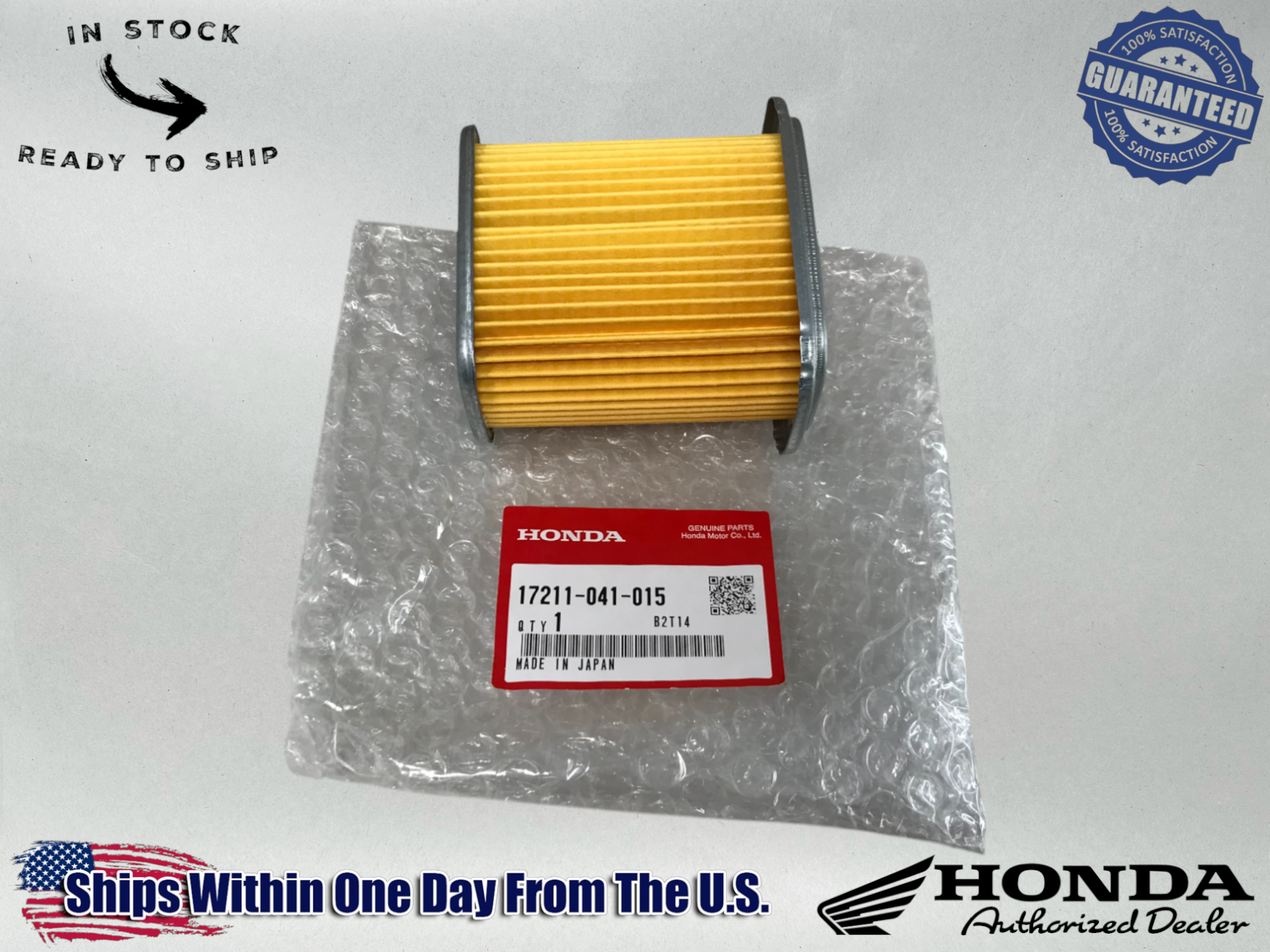 Honda OEM Air Filter 50 Super Cub Passport Trail 55 CA100 C70 - 17211-041-015