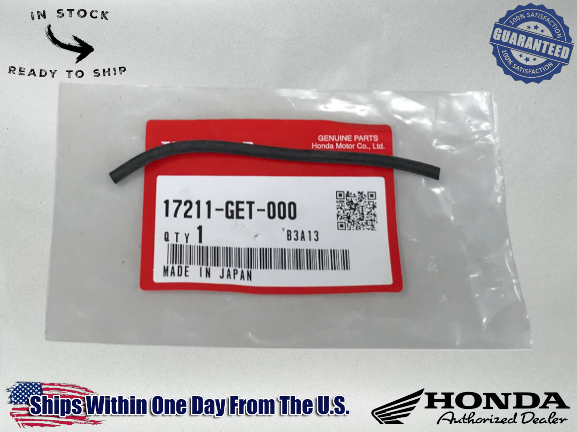 Genuine OEM Honda Air Cleaner Seal 17211-GET-000