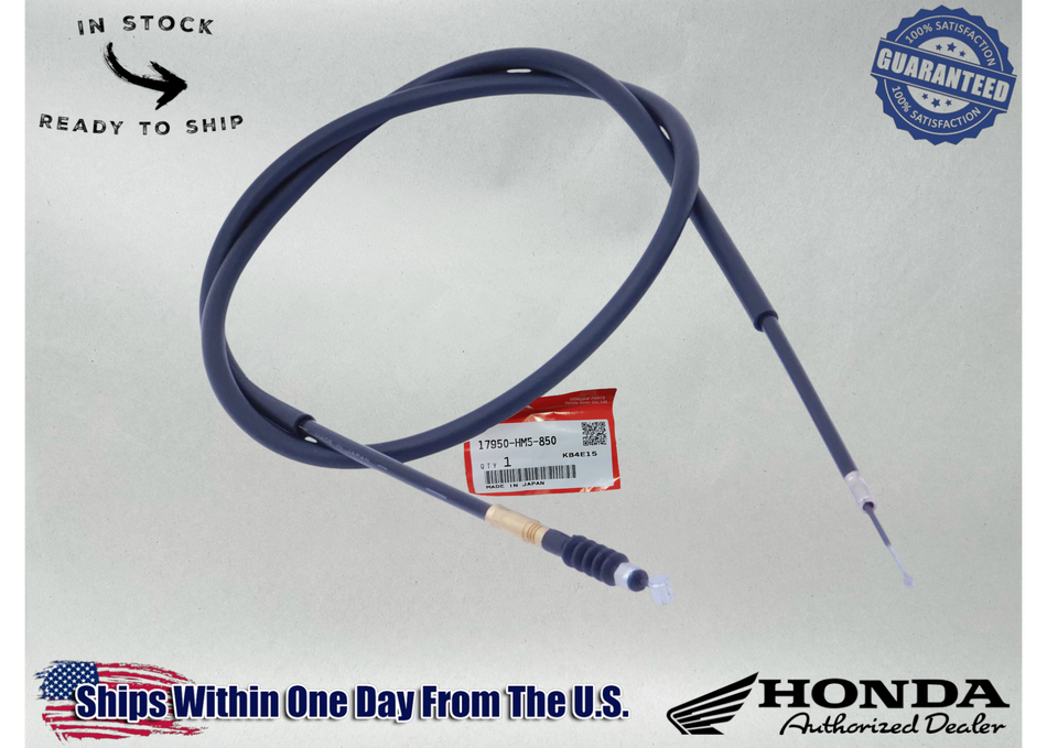 Honda Genuine OEM Authentic  Choke Cable 17950-HM5-850