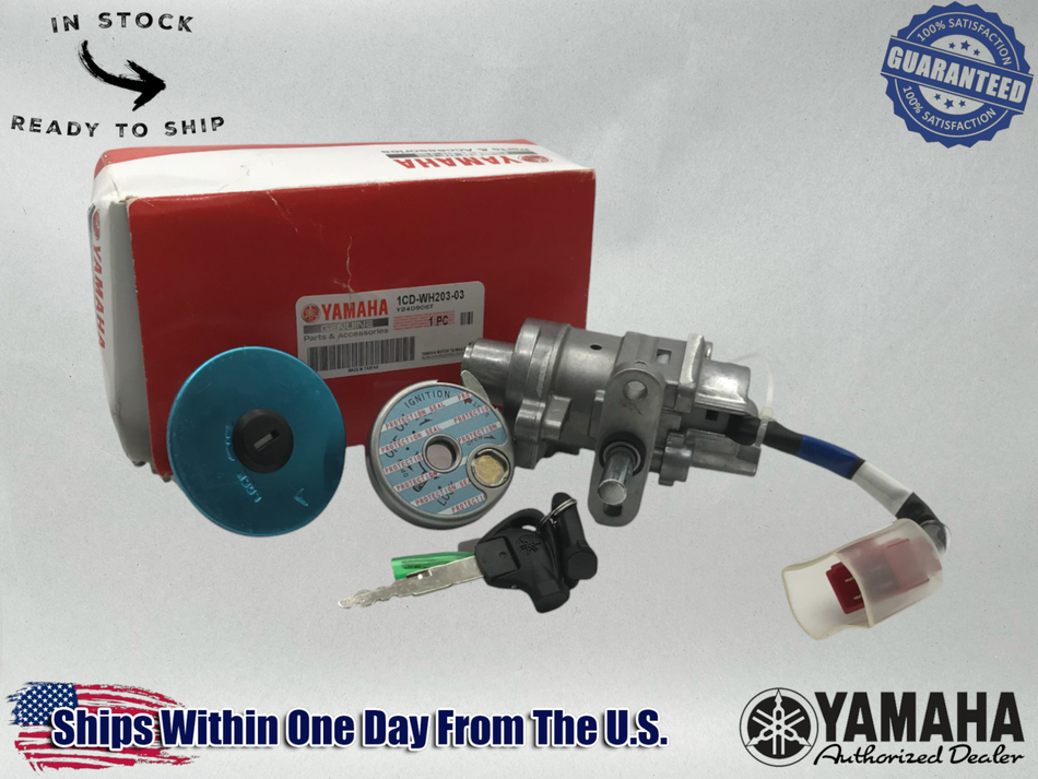Yamaha OEM GAS CAP LOCK SET KIT & KEYS 1CD-WH203-03-00