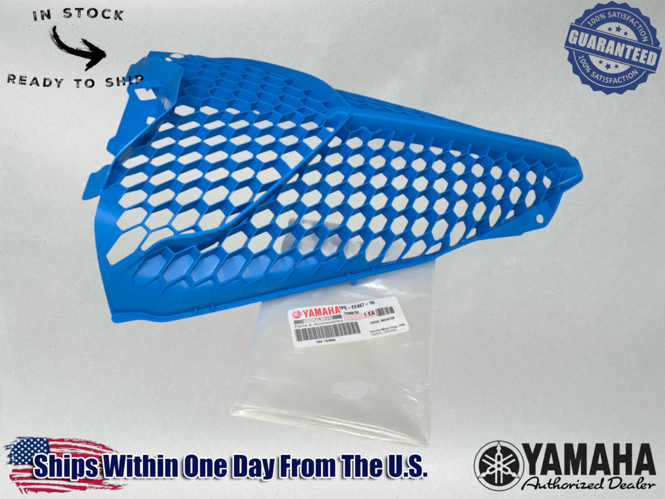 Yamaha OEM 13-20 Raptor 700 700R Radiator Guard Cover Blue 1PE-E2467-10-00