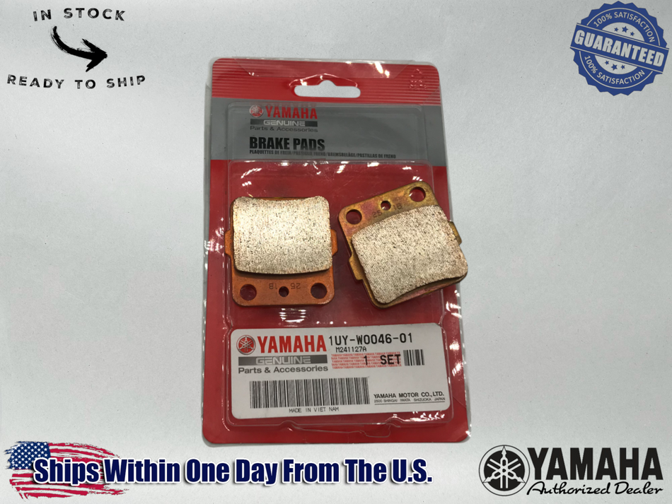 YAMAHA OEM WOLVERINE BANSHEE WARRIOR 350 REAR BRAKE PAD SET 1UY-W0046-01-00