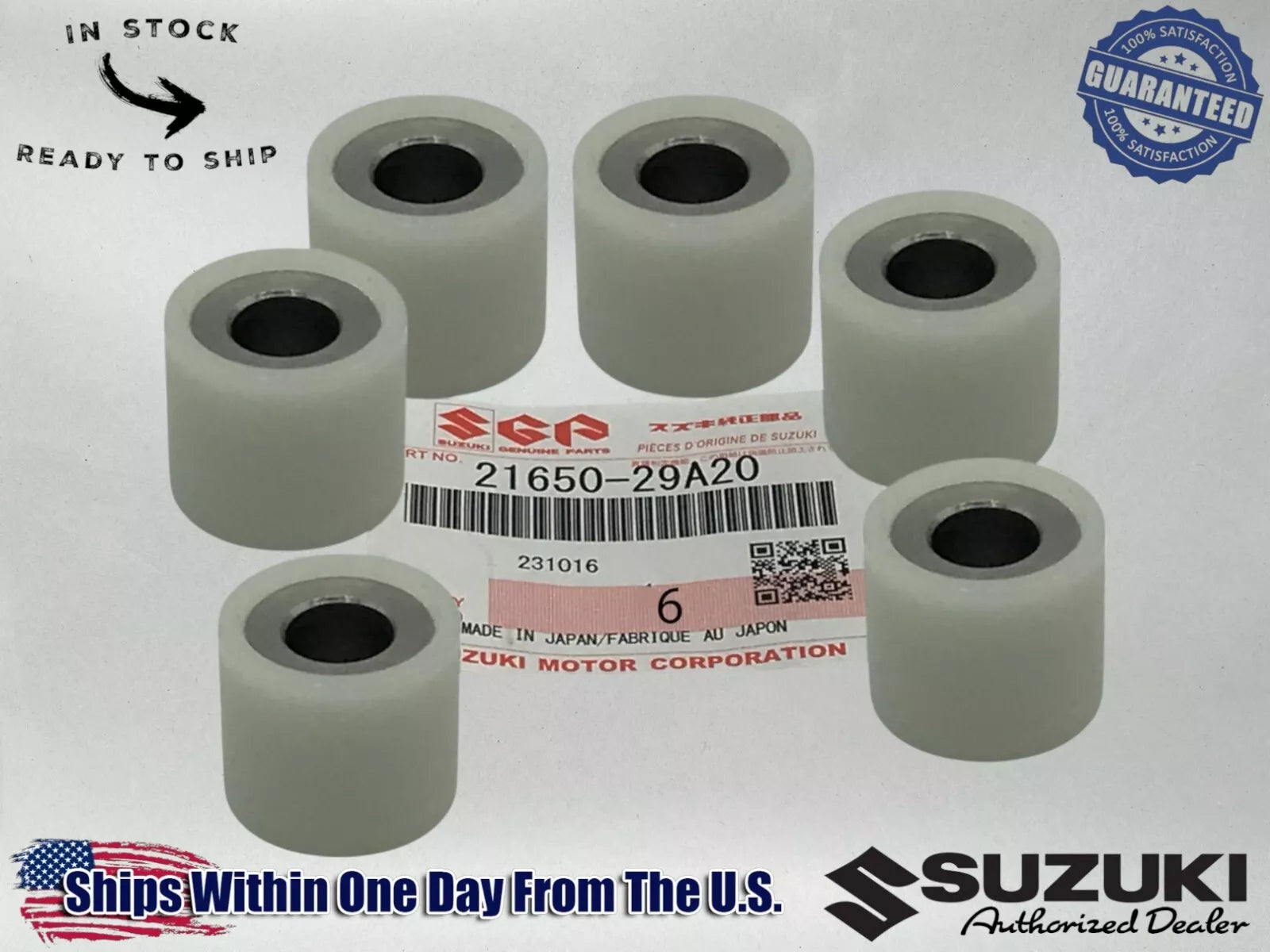 6 Suzuki Genuine OEM Movable Roller 21650-29A20