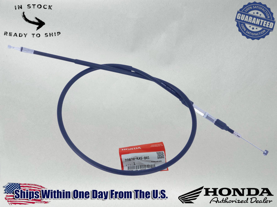 Honda Genuine OEM Authentic Clutch Cable  22870-KA5-841