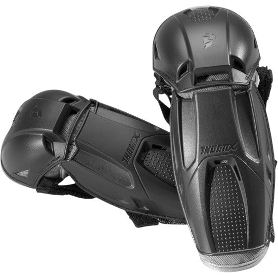 Thor Youth Quadrant Black Motocross Elbow Guards Pair 2706-0138