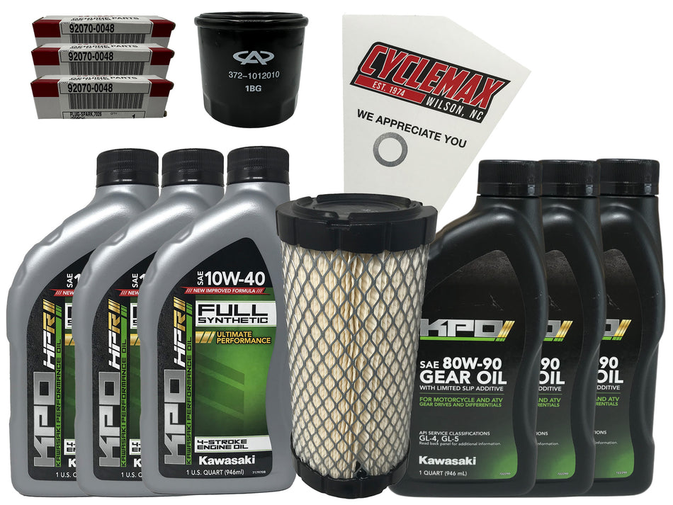 2015-2023 Mule Pro FXT KAF820 Ranch LE Full Service Kit with Full Synthetic Oil