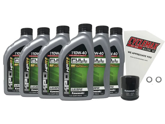 Kawasaki KPO Full Synthetic Oil Change Kit for 2011-2023 VULCAN 1700 VAQUERO