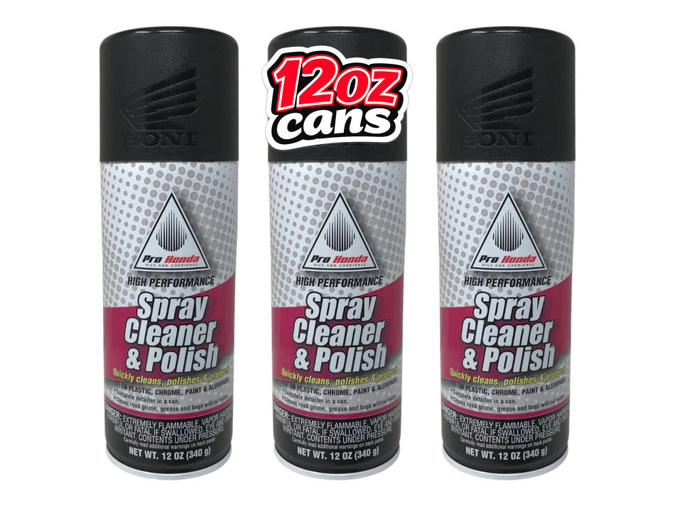Honda Genuine OEM Spray Cleaner & Polish 08732-SCP00 - 3 Pack
