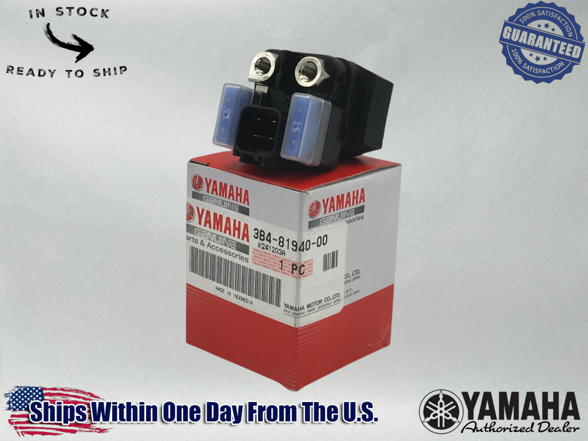 Yamaha Genuine OEM Authentic STARTER RELAY SOLENOID SWITCH 3B4-81940-00-00