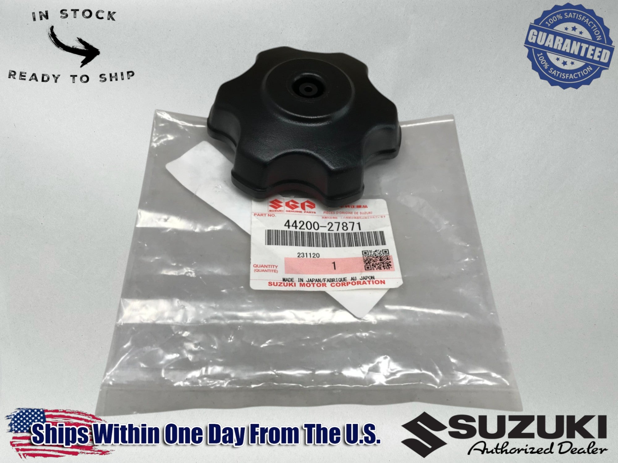 Genuine OEM Suzuki Fuel Tank Gas Cap 44200-27871