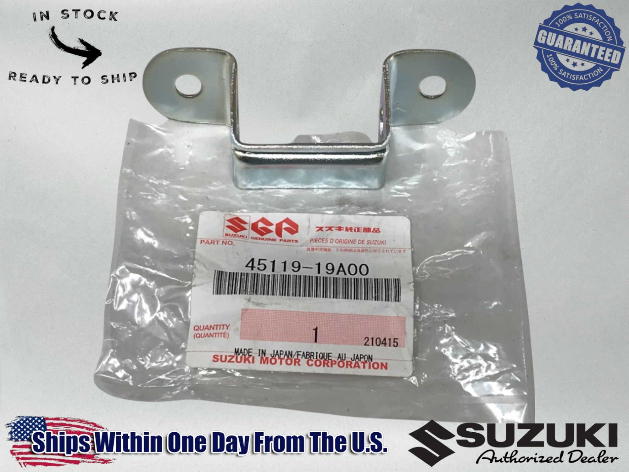 Genuine OEM Suzuki Seat Bracket Front Hook 45119-19A00