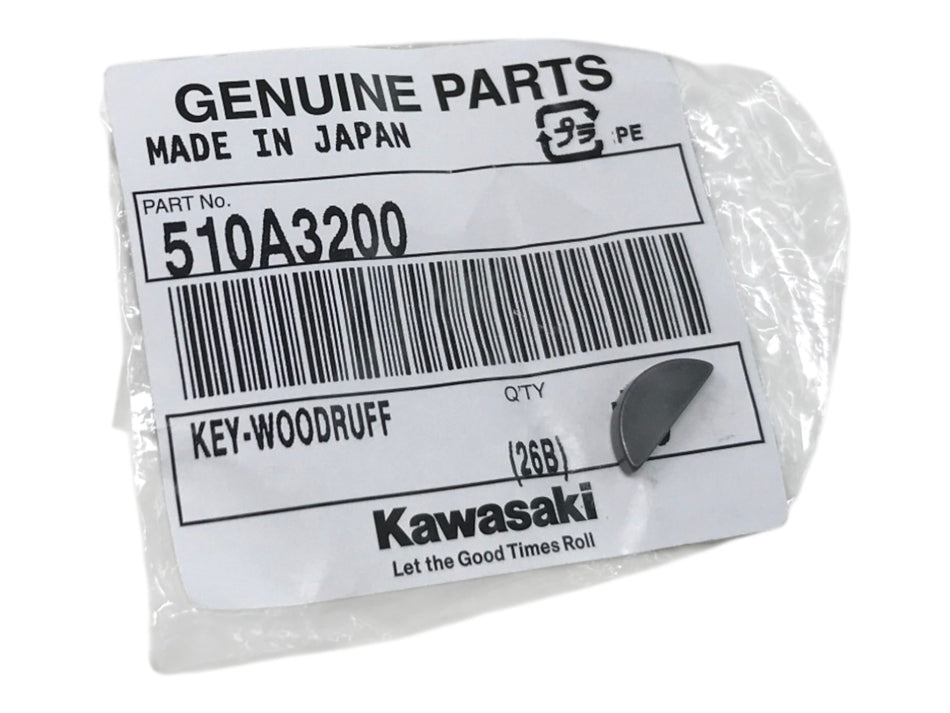 Kawasaki OEM (02-26) KLX110 Flywheel Woodruff Key 510A3200