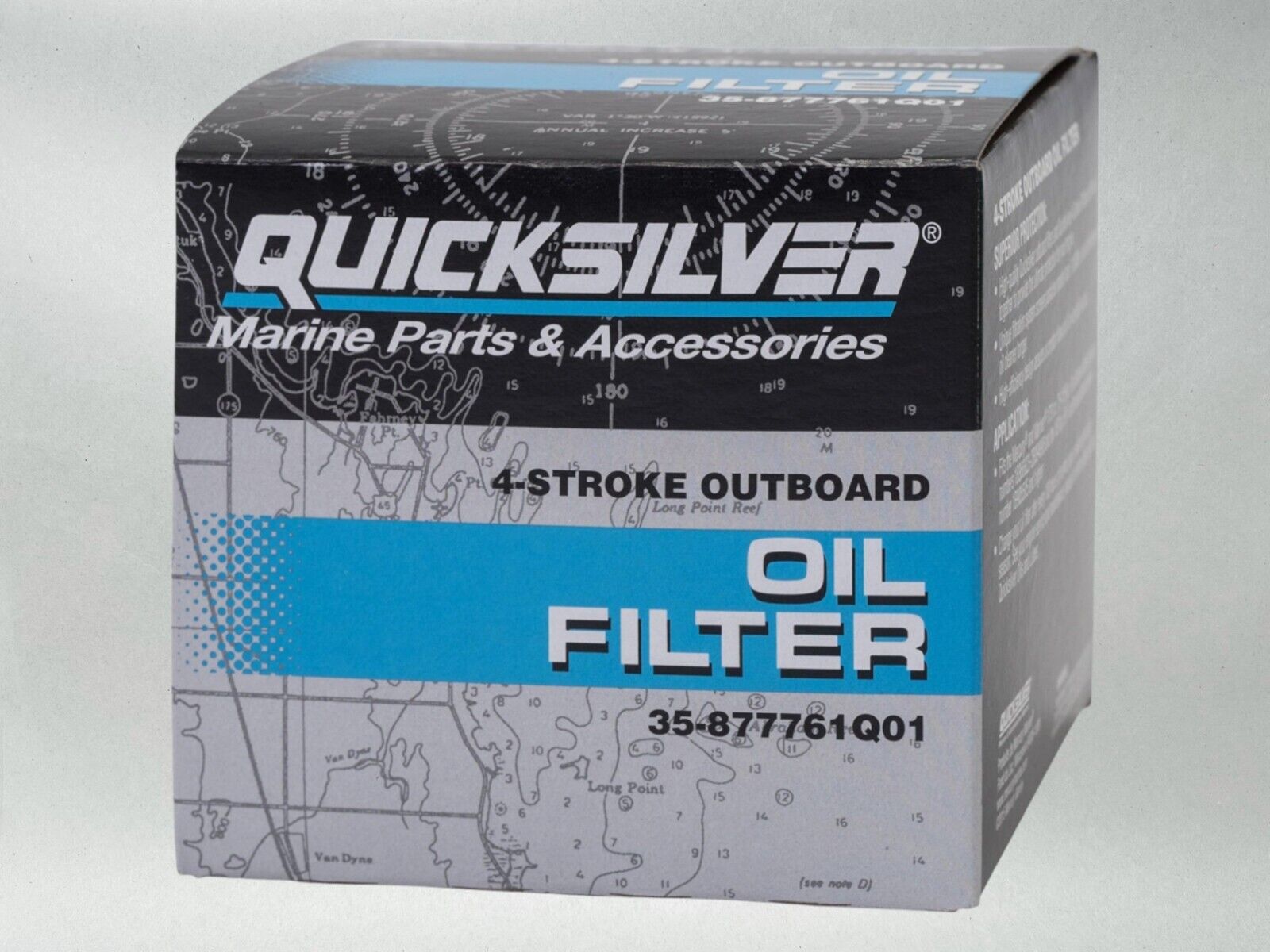 Quicksilver OEM Oil Filter Mariner Force Fits 75/90/115 hp OB 877761Q01-12PACK 