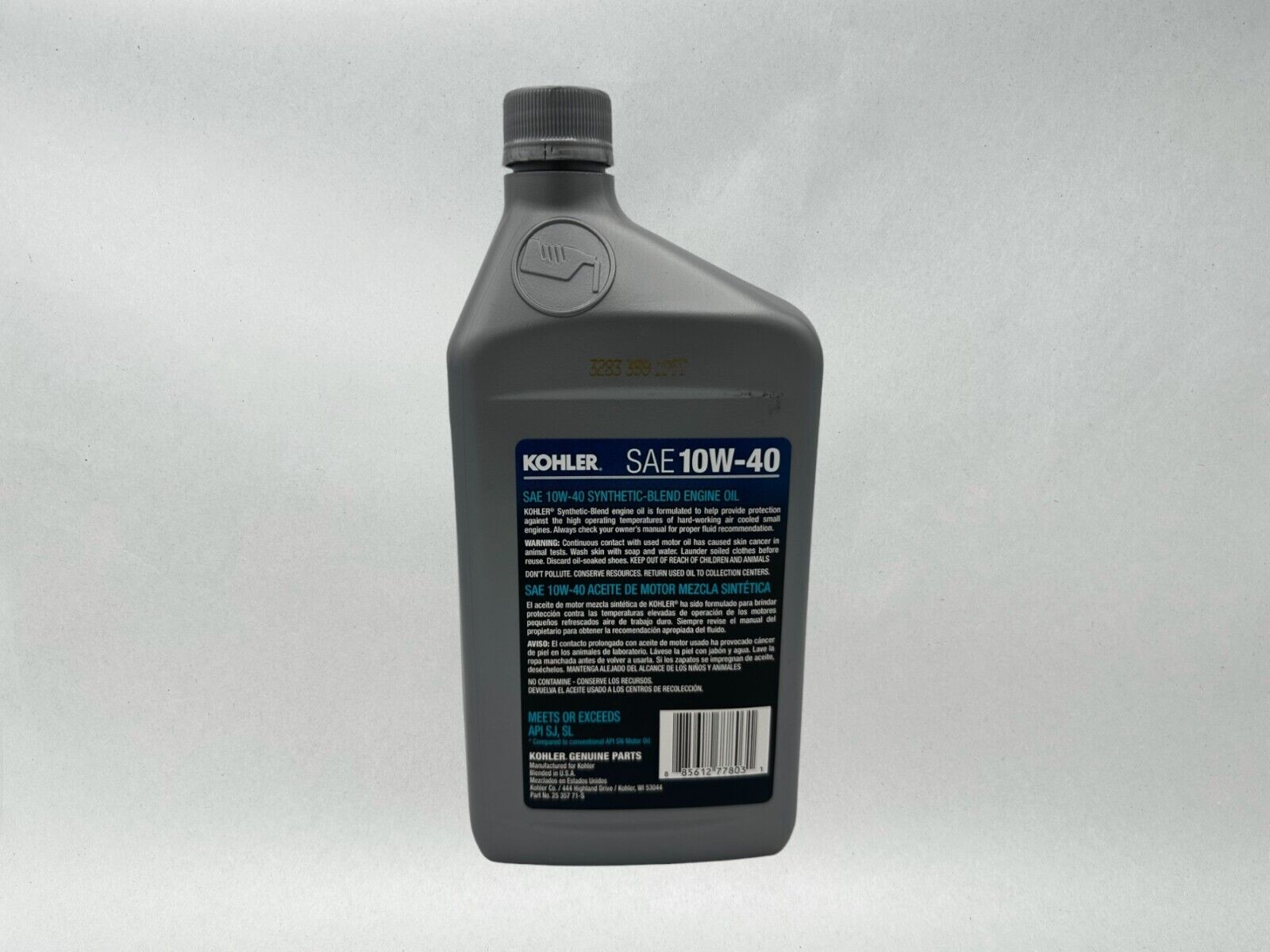 Kohler Genuine OEM SAE 10W-40 Synthetic-Blend Engine Oil 25 357 71-S-2PACK