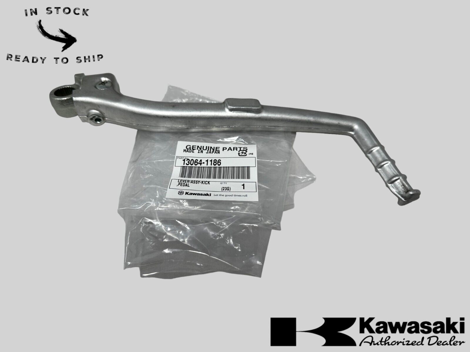 Kawasaki Genuine OEM Kick Lever Pedal 13064-1186