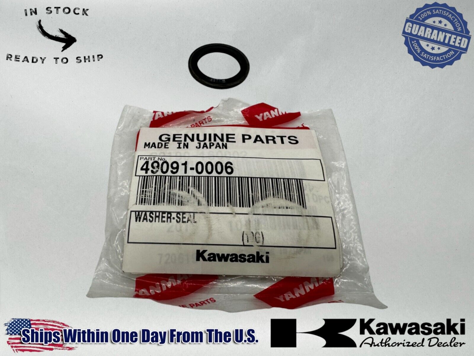 Kawasaki Genuine OEM Authentic Seal Washer 49091-0006