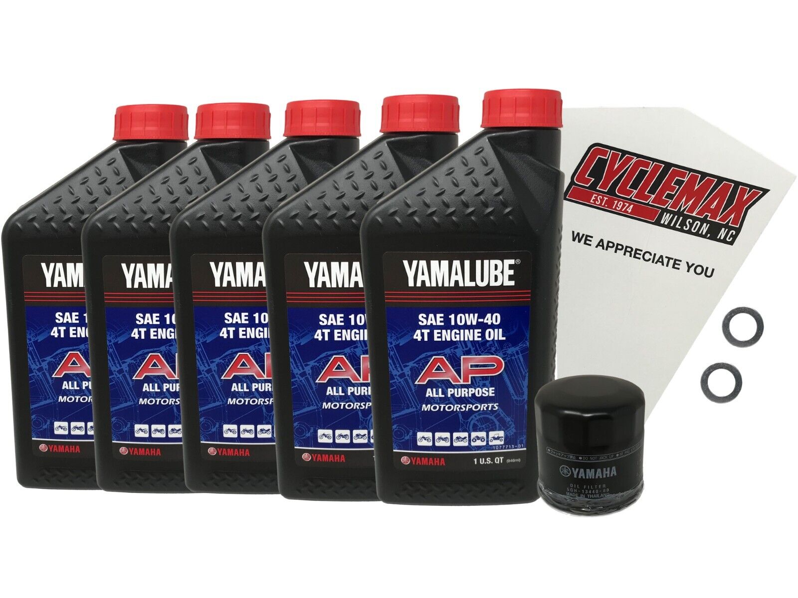 Cyclemax Genuine OEM 2013 Yamaha STRATOLINER  S XV1900 Oil Change Kit