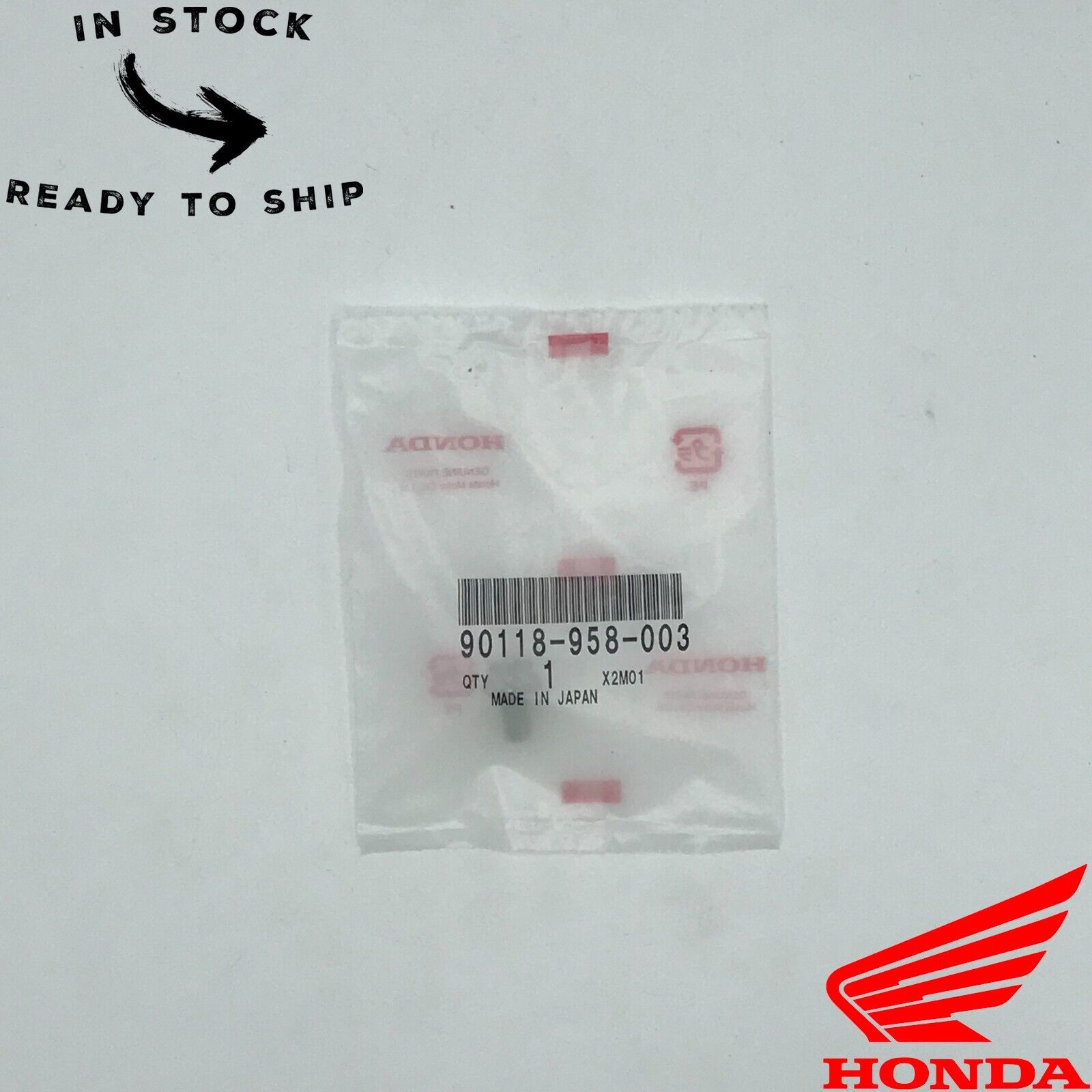 Genuine OEM Honda Flange Bolt 90118-958-003