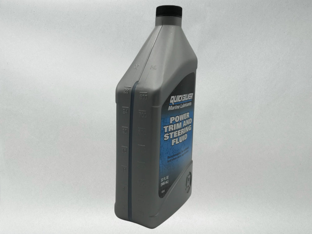 Quicksilver OEM Power Trim & Steering Fluid Quarts 92-858075Q01 4 Pack