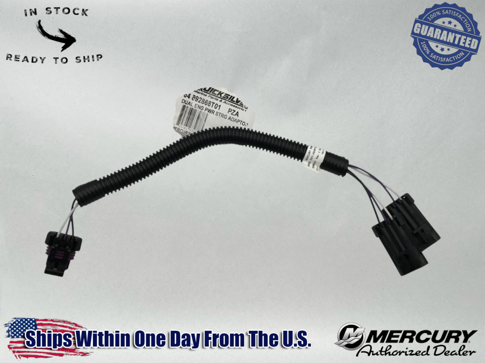 Mercury Genuine OEM Dual Engine Adapter Power Steering "Y" Harness 892868T01
