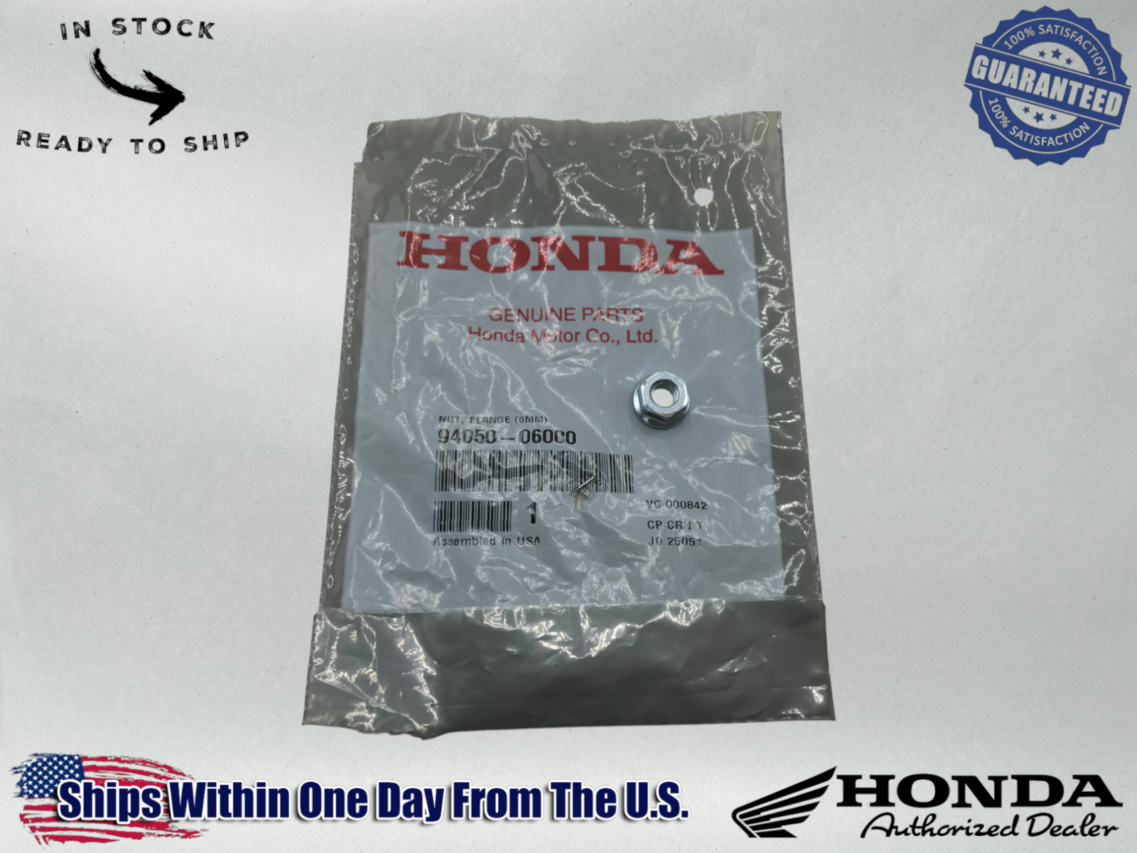 Honda Genuine OEM Authentic FLANGE (6MM) 94050-06000