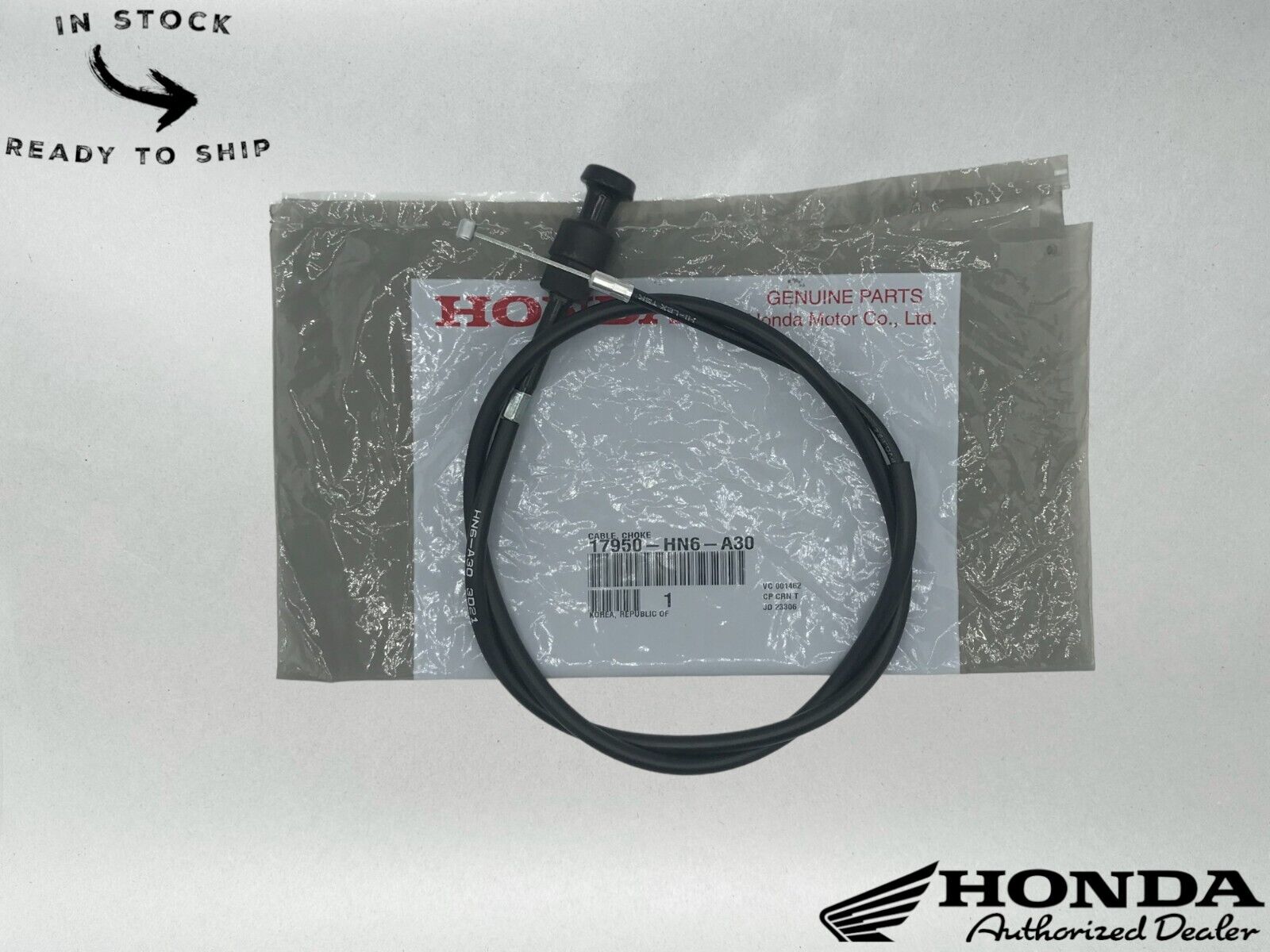 Honda Genuine OEM Choke Cable 17950-HN6-A30