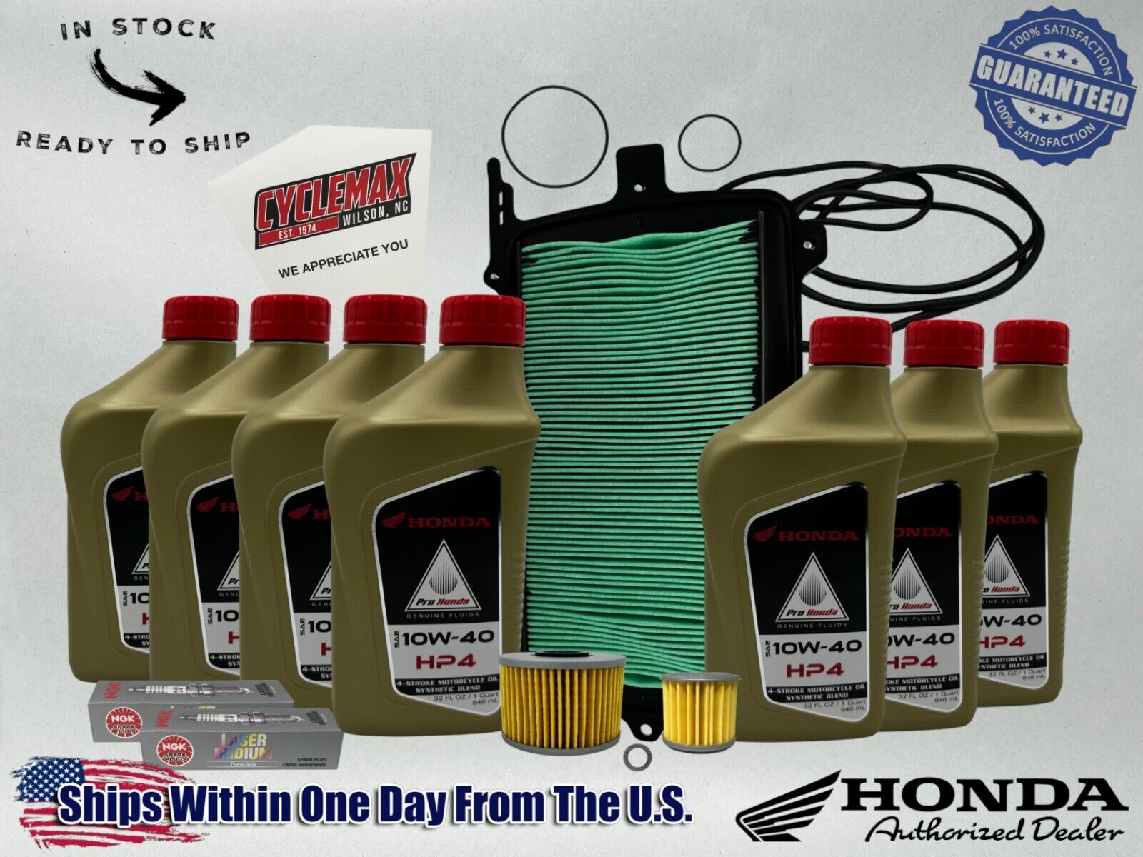 Cyclemax Semi-Synthetic HP4 Tune-Up Kit fits 2019-2024 Honda Talon 1000R