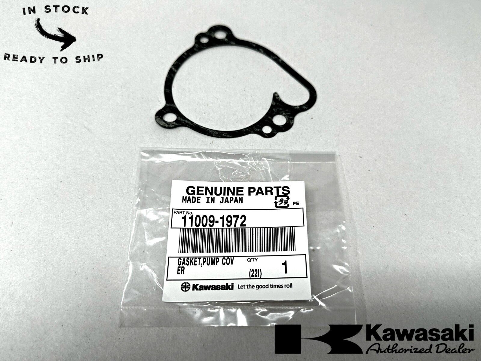 Kawasaki Genuine OEM Pump Cover Gasket 11009-1972