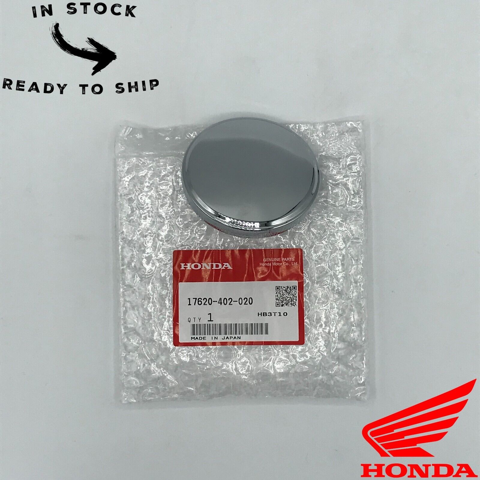 Genuine OEM Honda Chrome Vintage Gas Tank Cap 17620-402-020