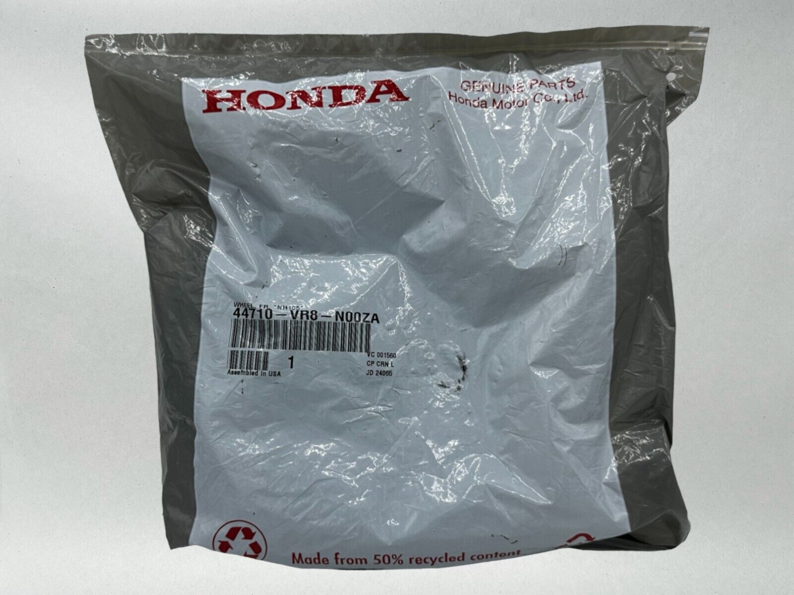 Honda Genuine OEM Authentic Front Wheel NH105 44710-VR8-N00ZA