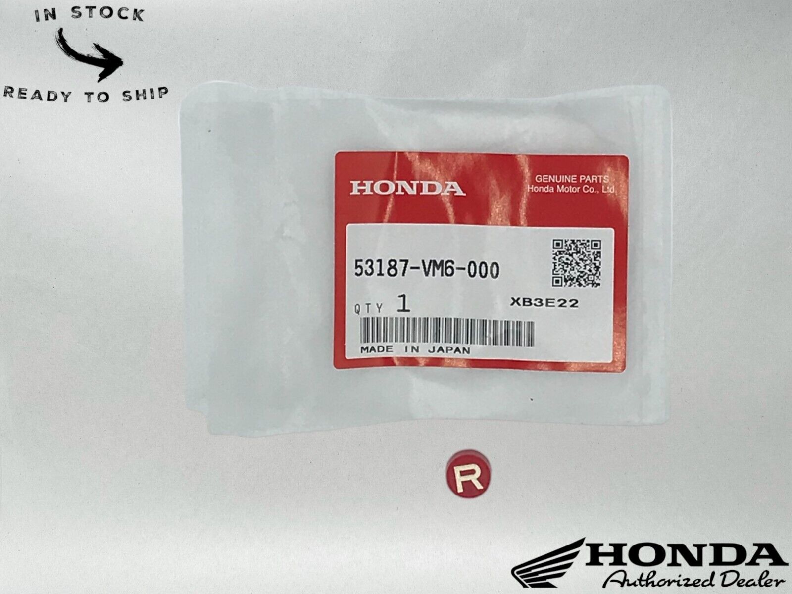 Honda Genuine OEM Reverse Pin Cap 53187-VM6-000