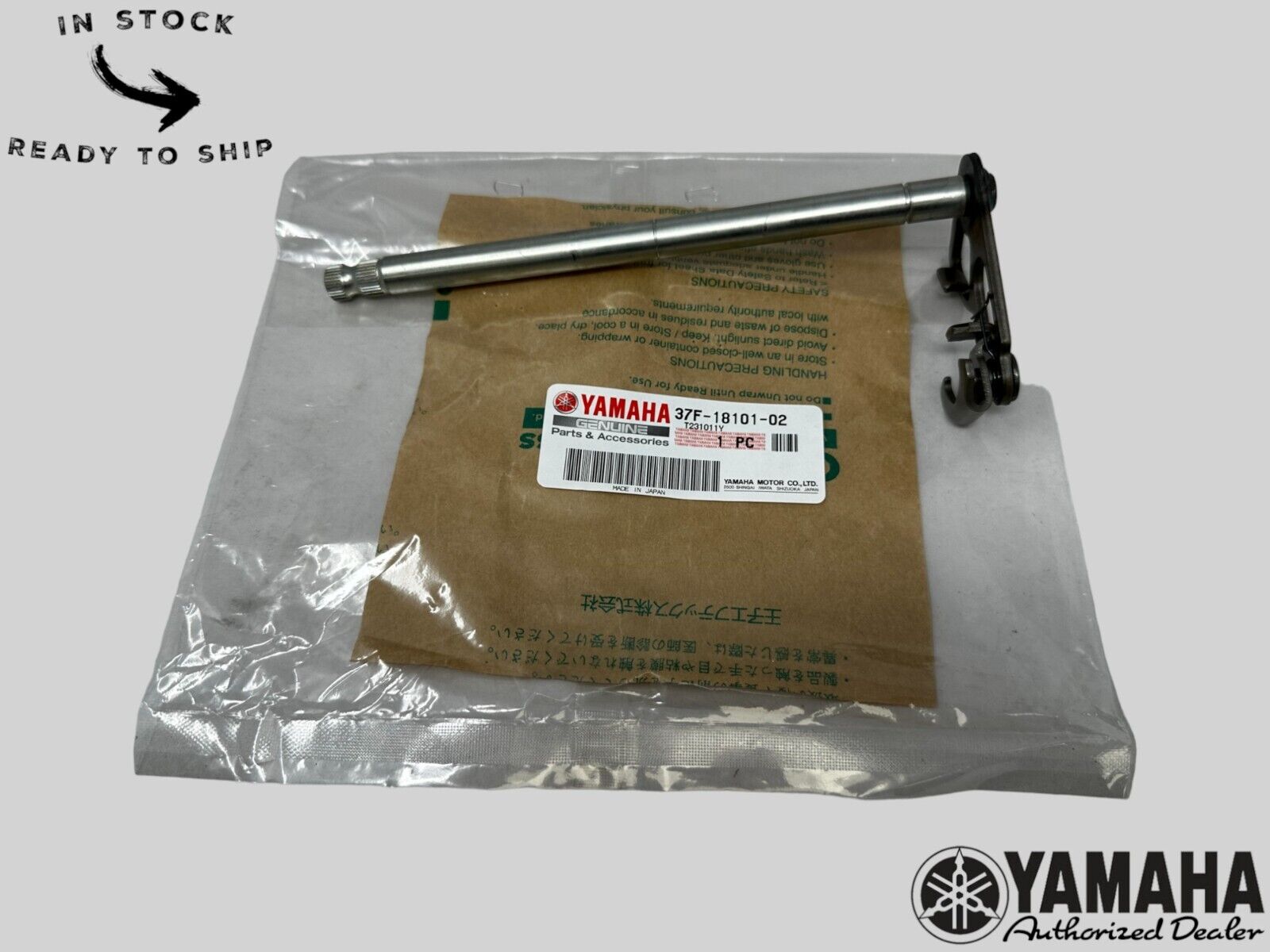 Yamaha Genuine OEM Authentic Shift Shaft Assembly 37F-18101-02-00