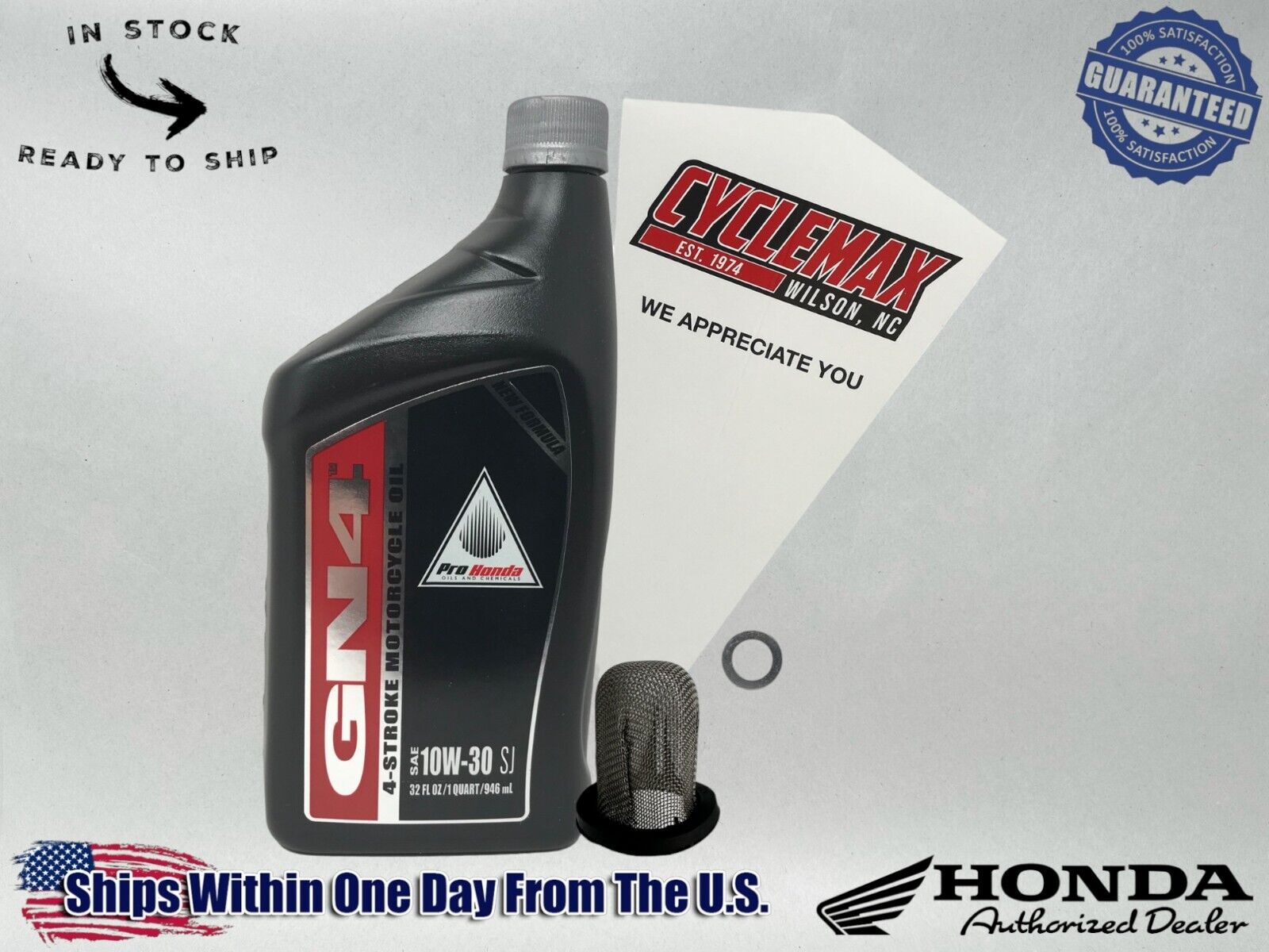 Cyclemax Standard 10W-30 Oil Change Kit fits 2022-2024 Honda NAVI