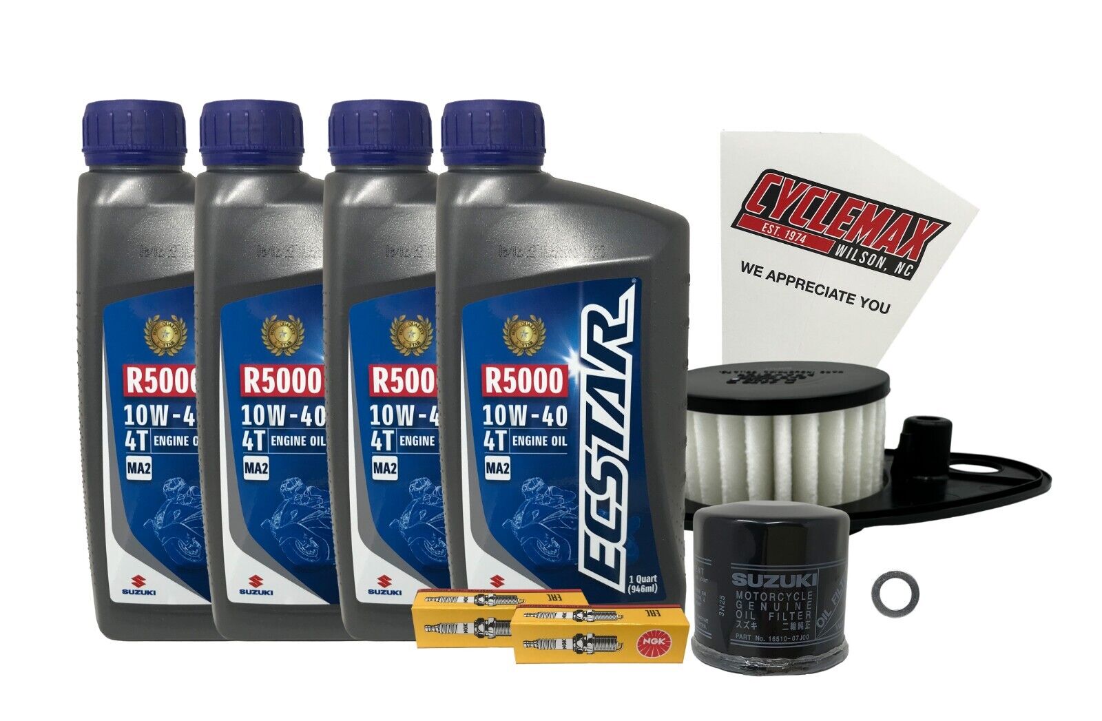 Cyclemax Standard Tune Up Kit w/ Spark Plugs fits 2002-2012 Suzuki VL-800 K5