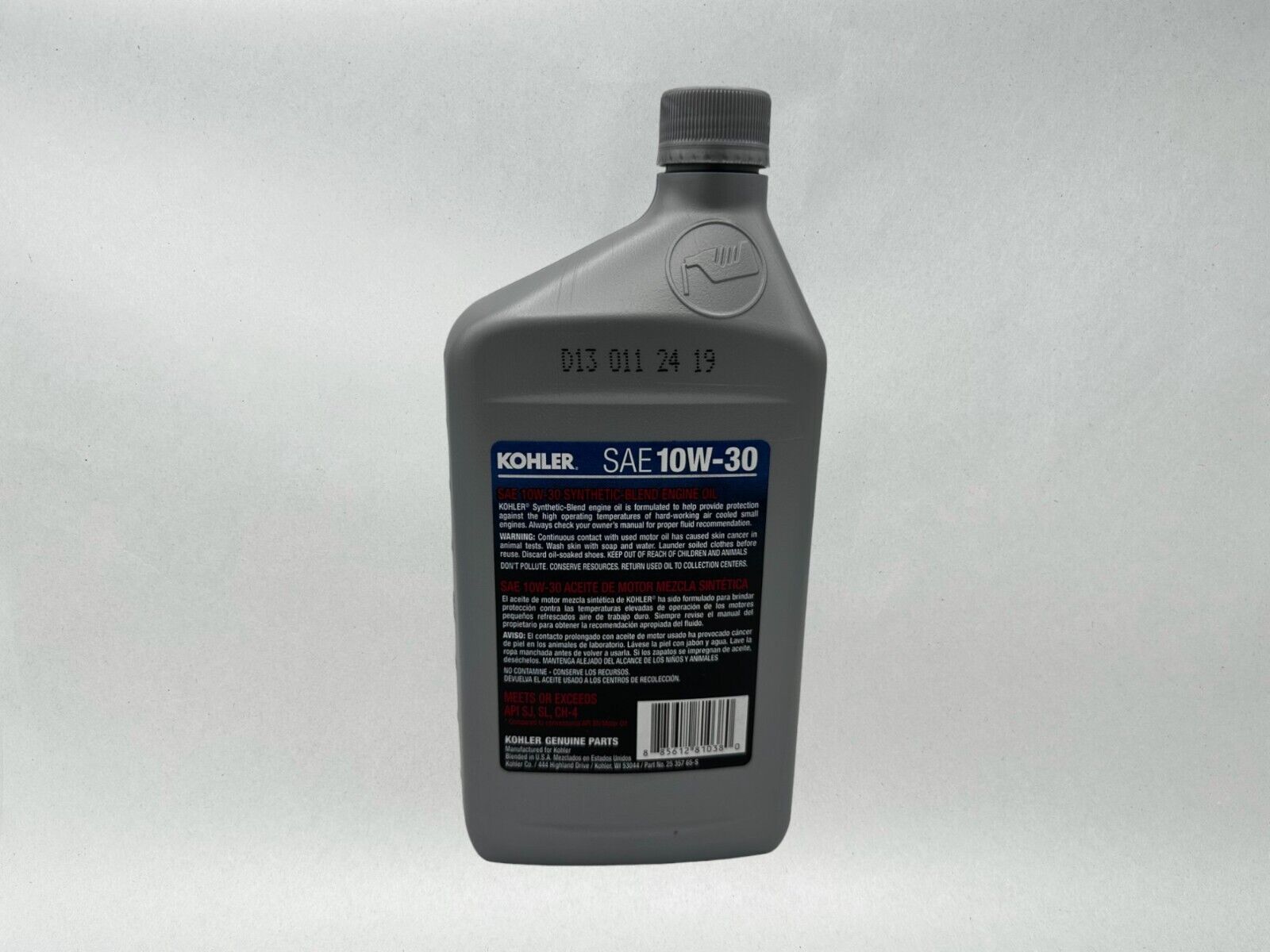 Kohler Genuine OEM SAE 10W-30 Synthetic-Blend Engine Oil 25 357 65-S