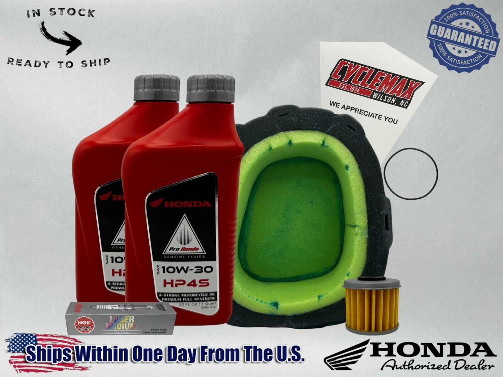 Cyclemax Full Synthetic HP4s Tune-Up Kit fits 2021-2024 Honda CRF450R