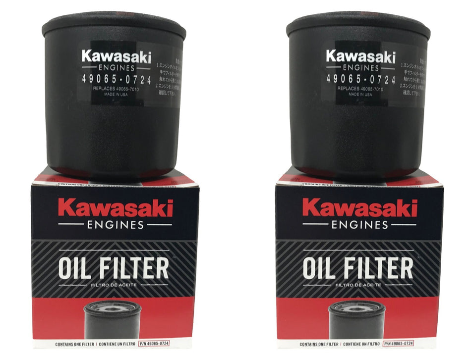 2 Pack OEM Kawasaki Oil Filter 49065-0724 (replaces 49065-7010)