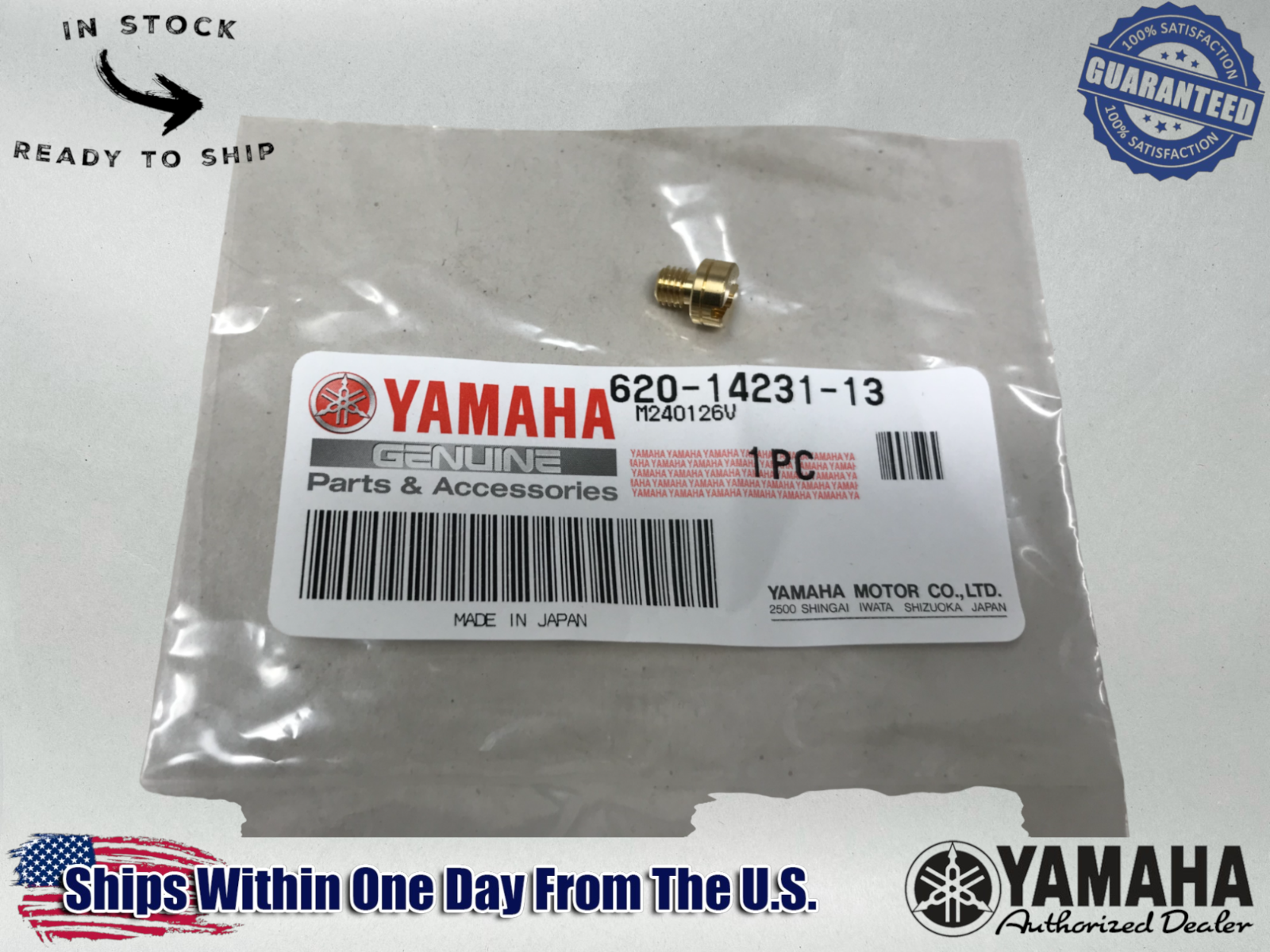 Yamaha Genuine OEM Authentic  Jet Main #65 Pw50 620-14231-13-00