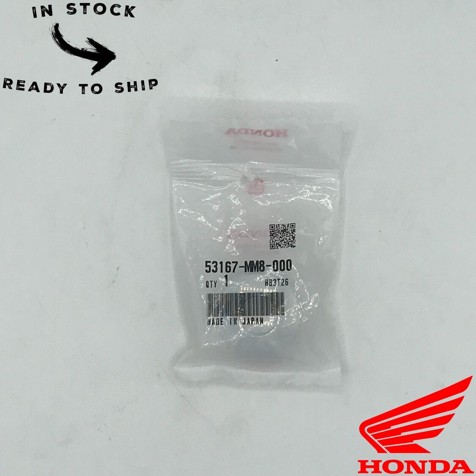 Genuine OEM Honda Grip End Cap 53167-MM8-000