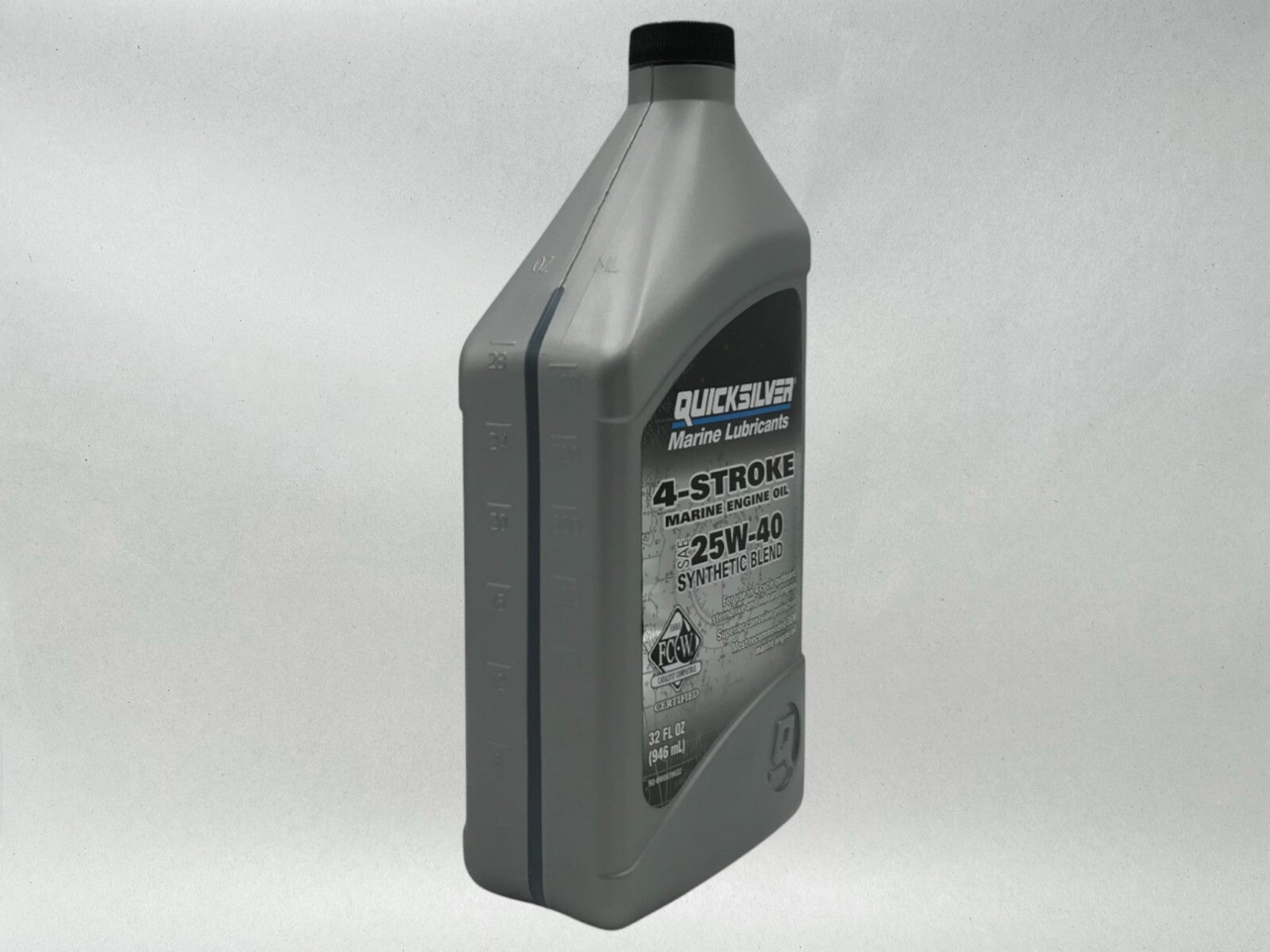Quicksilver OEM Semi Synthetic 25W40 Marine Oil Quarts 92-8M0078622 2 Pack