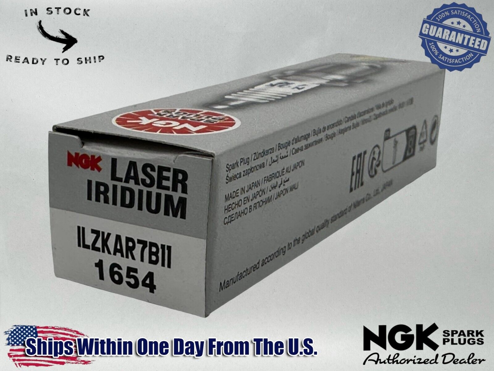 NGK Genuine OEM Authentic Spark Plug ILZKR7B-11